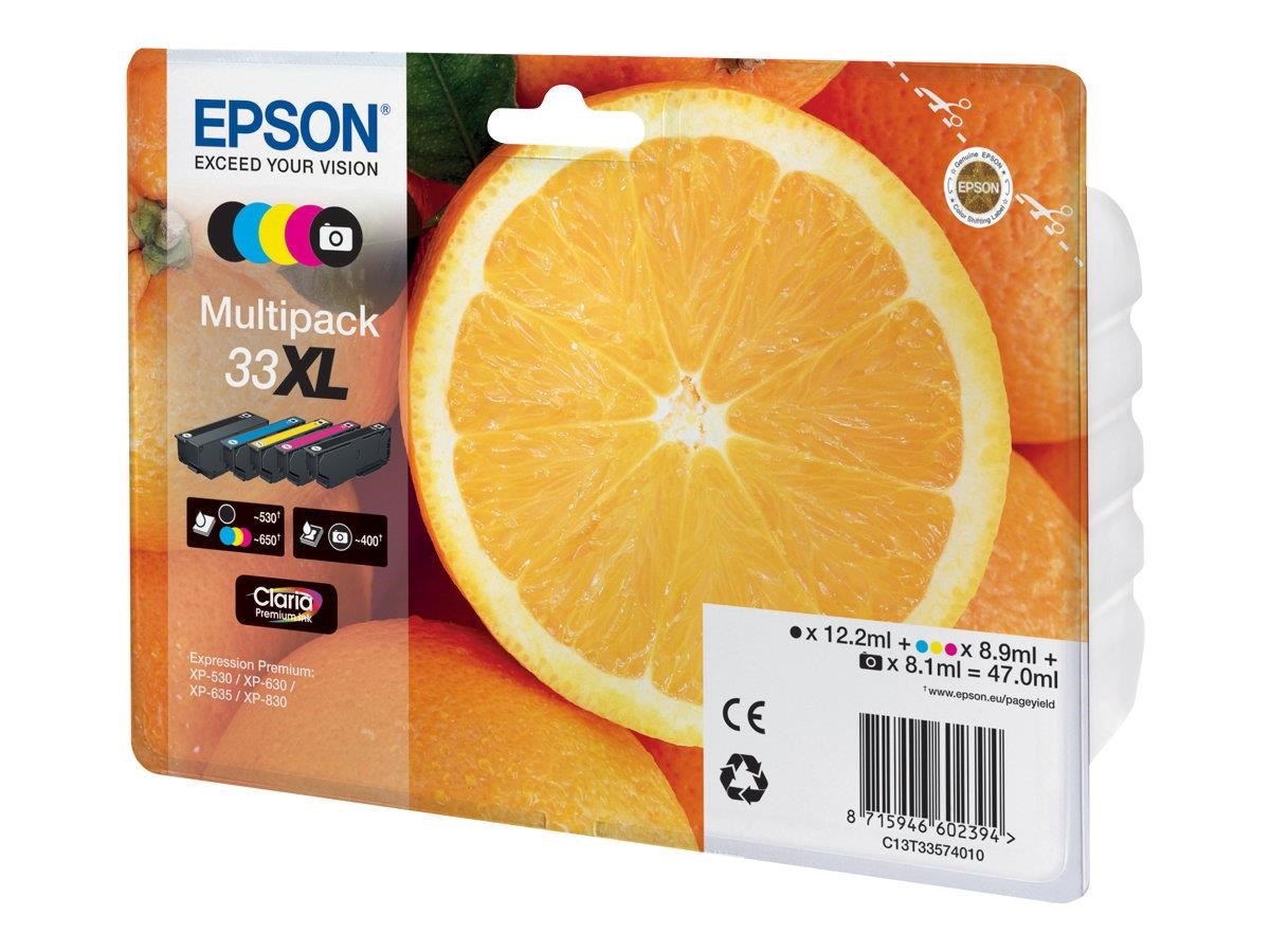 Epson 33xl Multipack - 5-pack - XL - Black Yellow Cyan Magenta Photo Black - Original - Ink Cartridge - Druckerzubehoer Tinte Toner C13t33574011