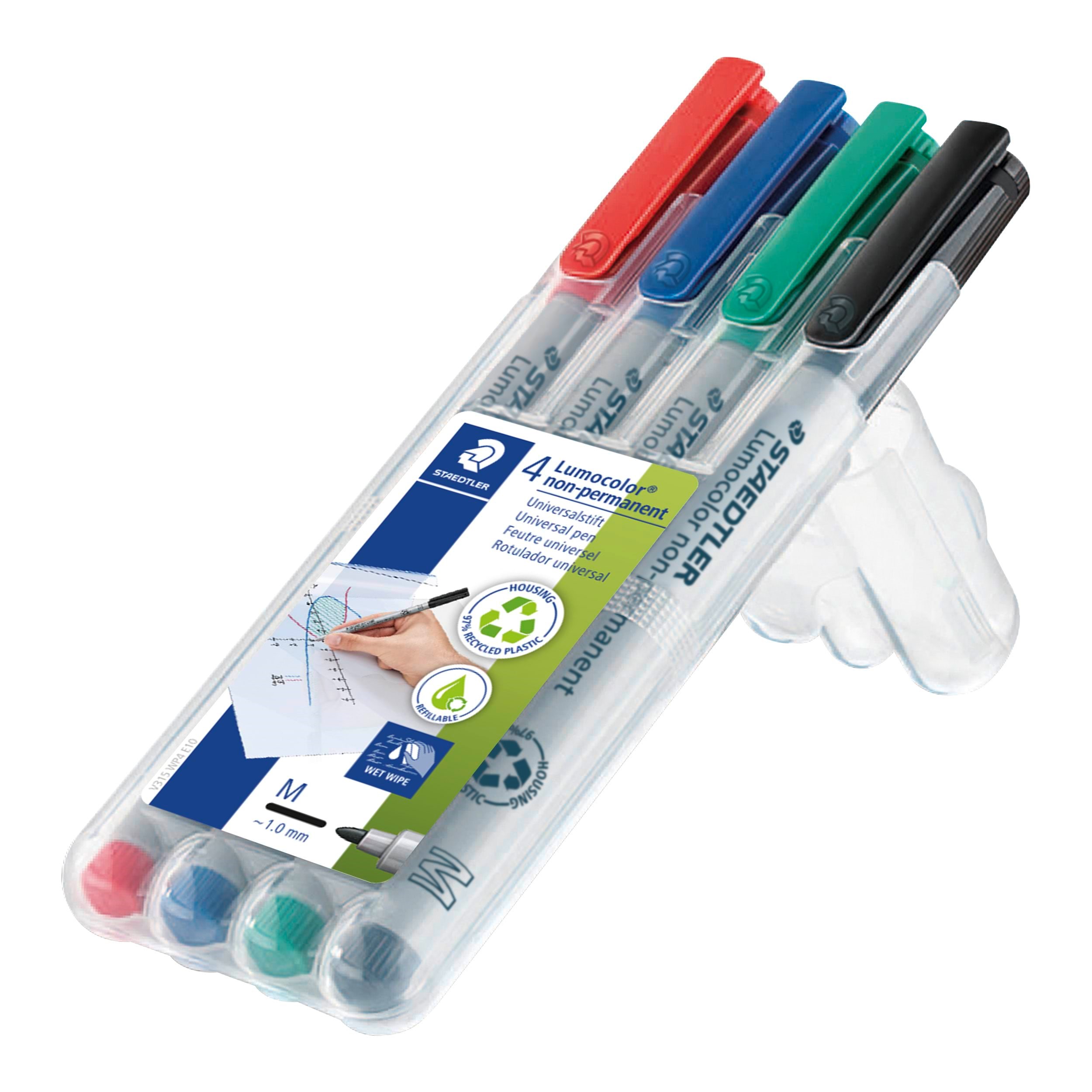 Staedtler Universal Pen Lumocolor Non-p M 4pc - Utensilien Zum Schreiben Und Zeichnen
