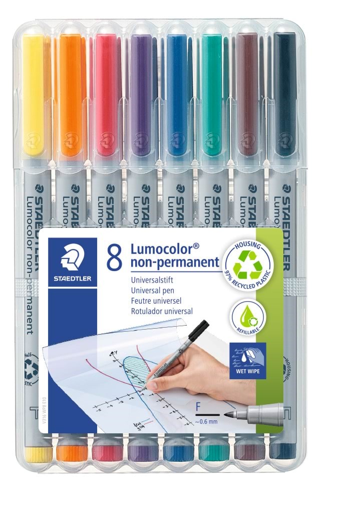Staedtler Universal Pen Lumocolor Non-p F 8pc - Utensilien Zum Schreiben Und Zeichnen