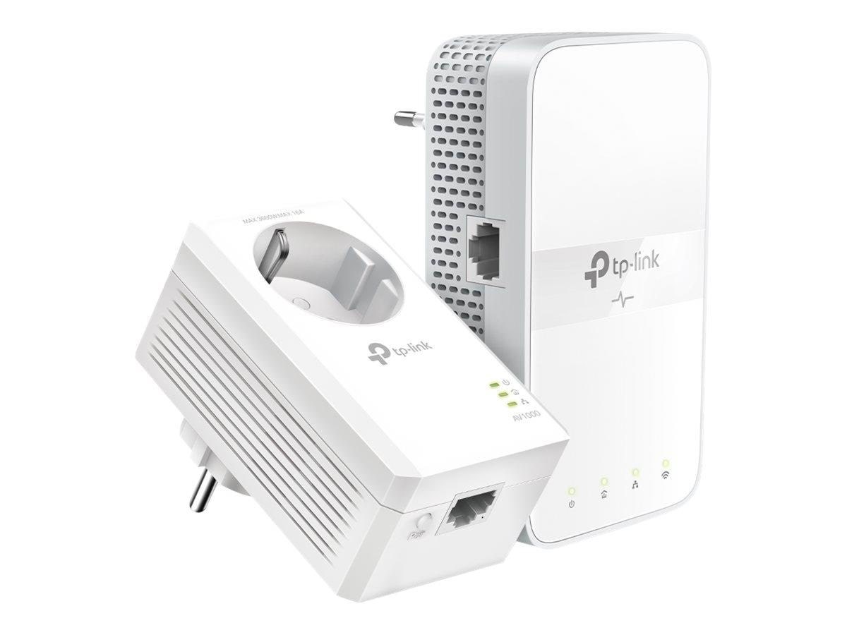 Tp-link Tl-wpa7617 Kit Av1000 Gigabit Passthrough Powerline ac Wi-fi Kit Homeplugs - Homeplug Powerline