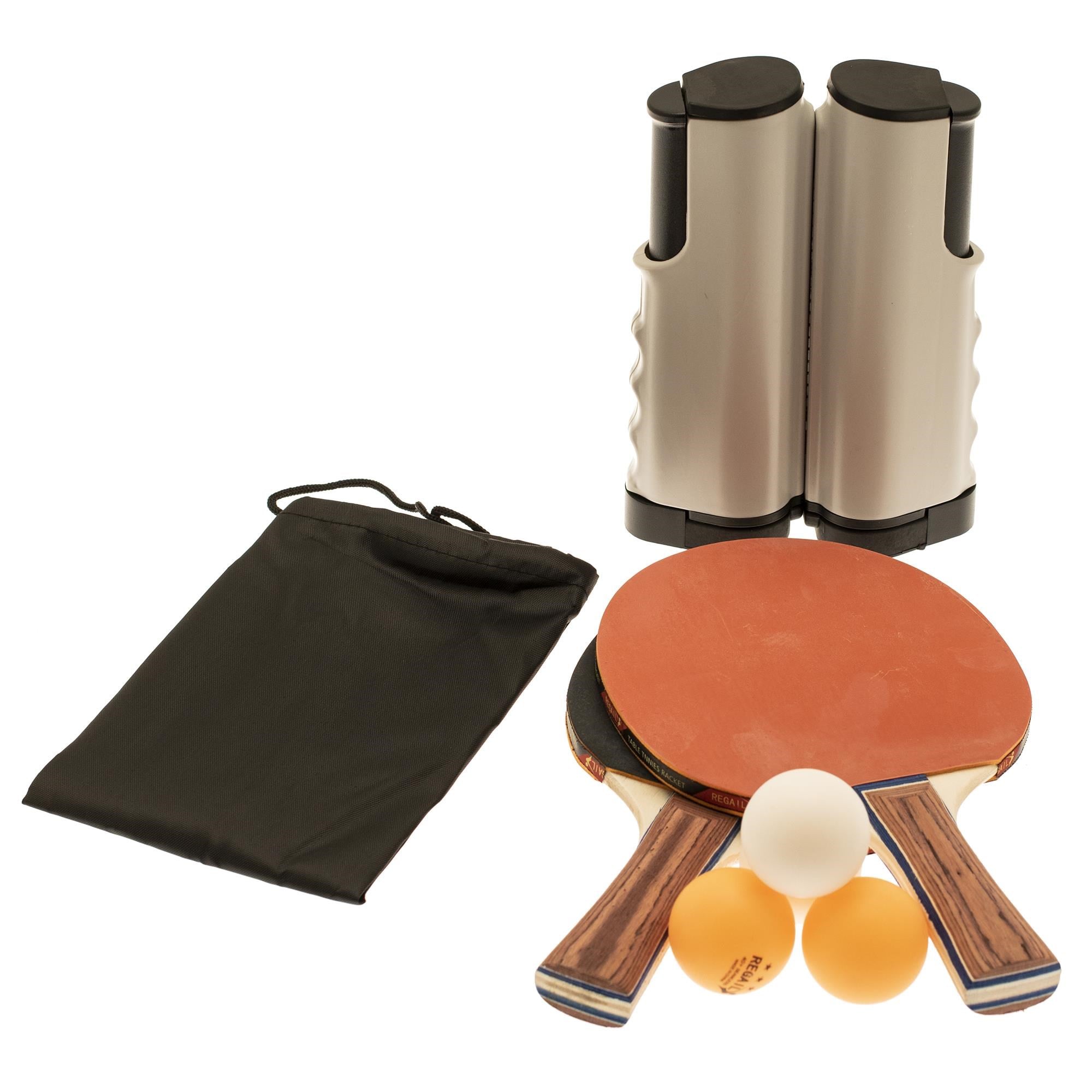 Nordic Games Table Tennis Set With Adjustable Net 2 Rackets And 4 Balls - Fussball Und Ballspiele