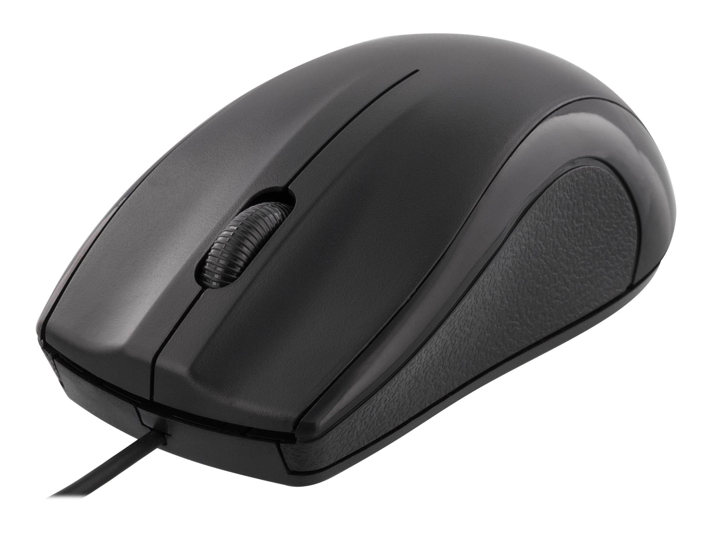 Deltaco Wired Optical Mouse 3 Buttons With Scroll - Maus (Schwarz)