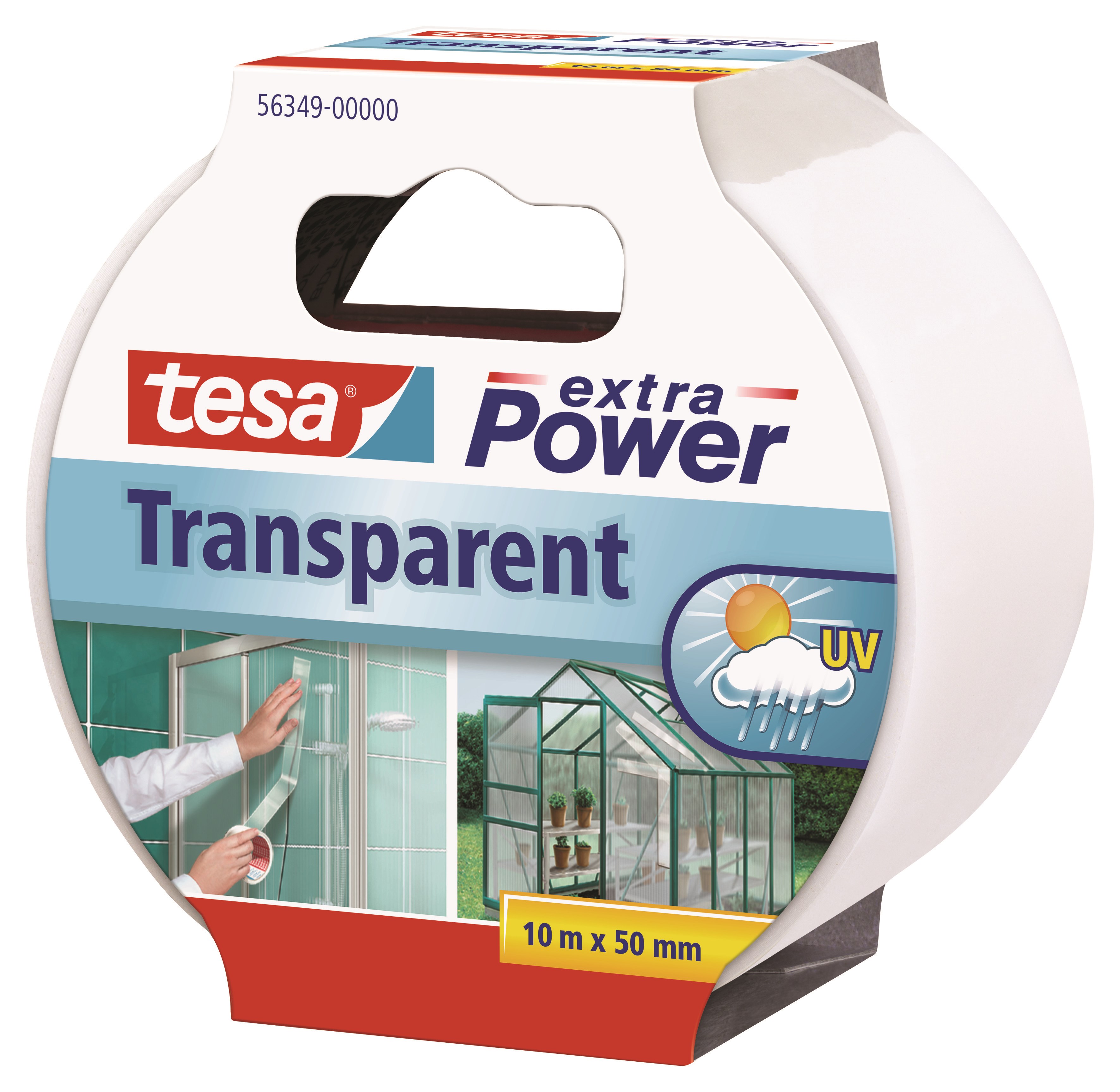 Tesa Duct Tape Extra Power 10m x 50mm Transparent - Klebeband Und Kleber 56349-00000-04