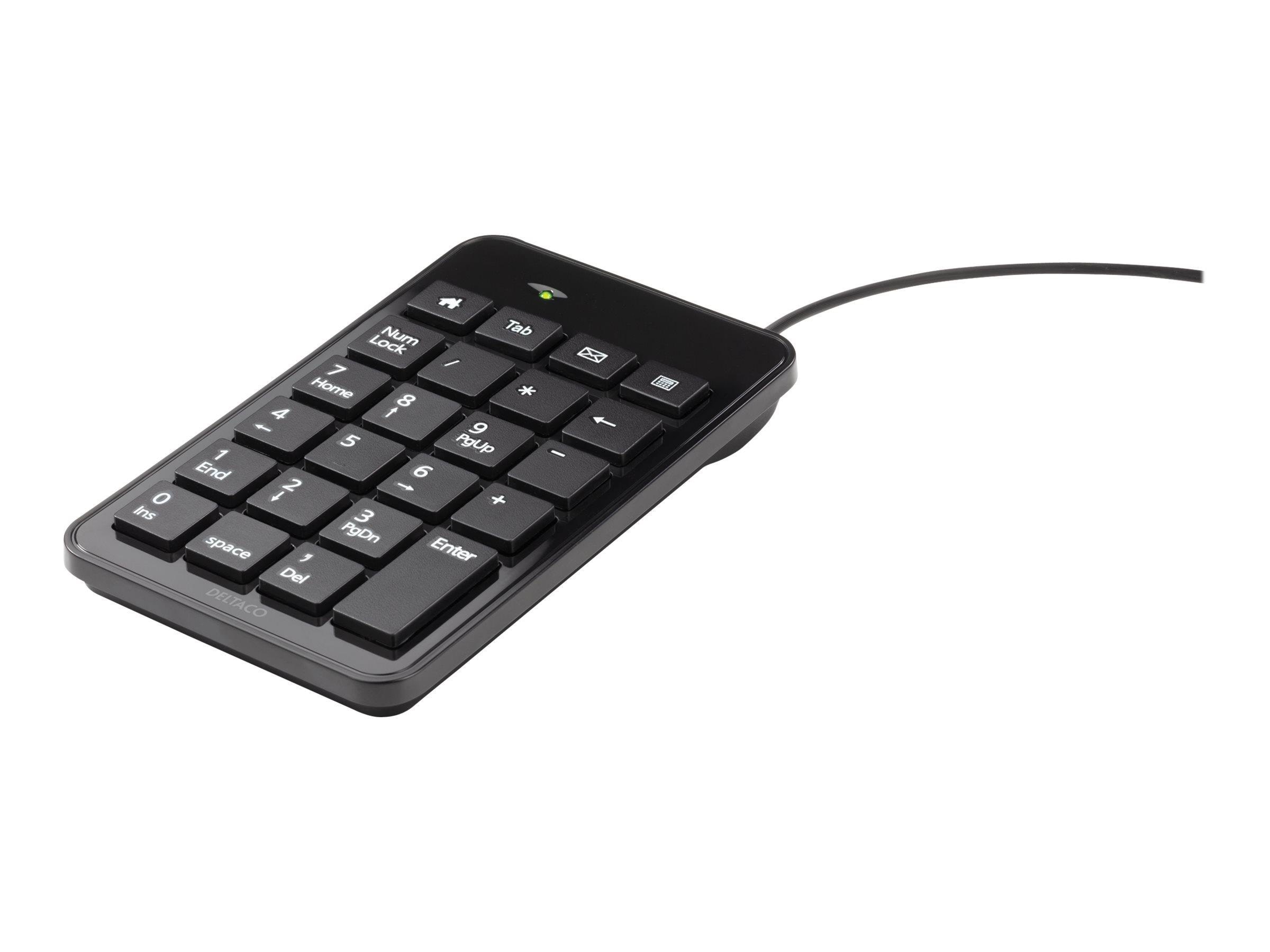 Deltaco Tb-120 - Keypad Usb Black - Numpad - Schwarz - Tastaturen