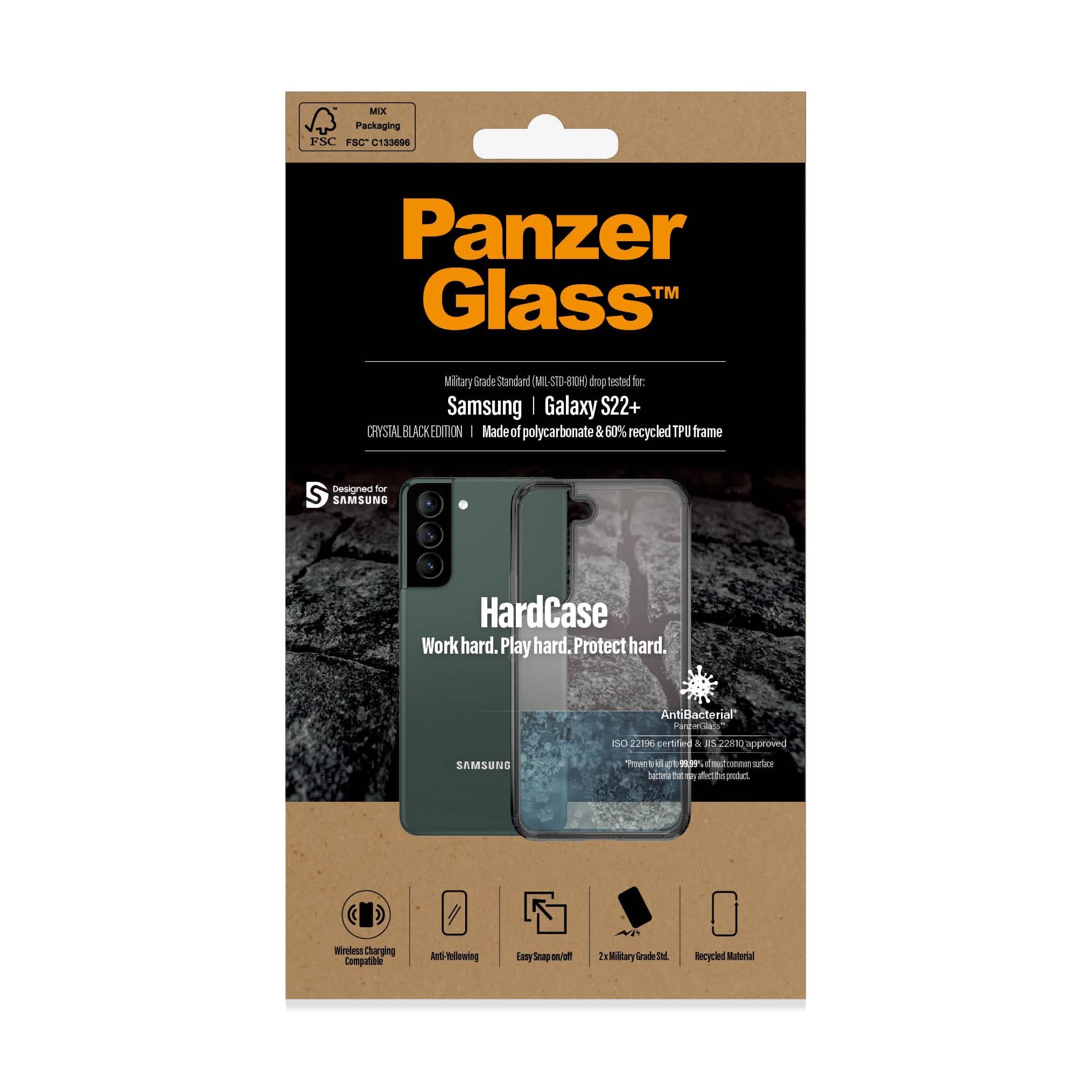 Panzerglass Hardcase Samsung Galaxy S22 Plus - Smokey Black - Handys Cover Cases Panzer0372