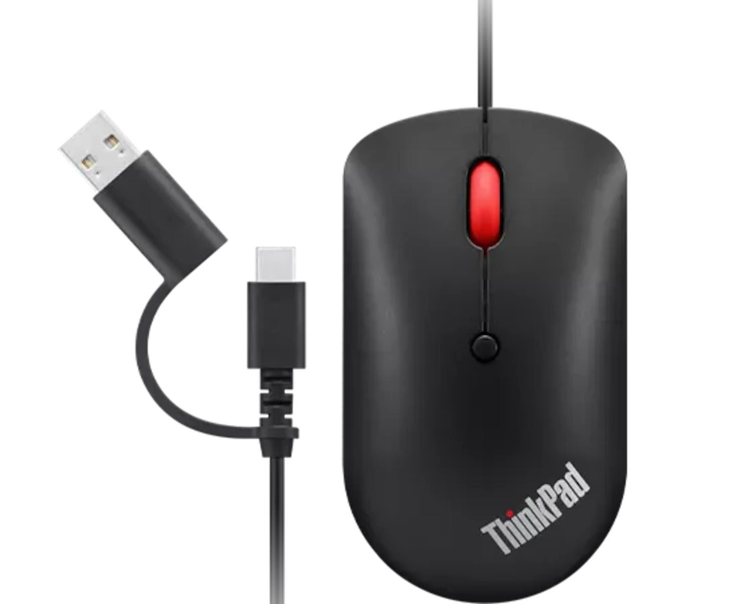 Lenovo Thinkpad Usb-c Wired Compact Mouse - Maus (Schwarz)