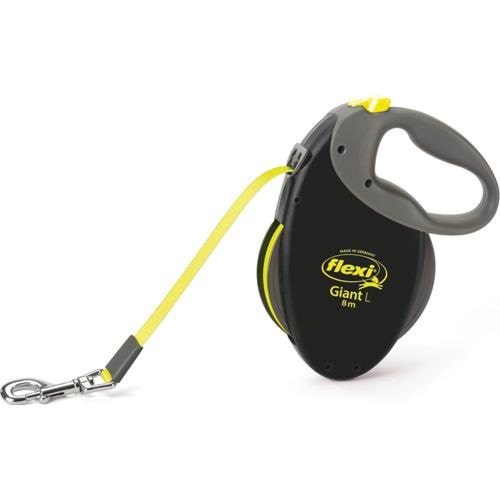 Flexi - Leash Giant L 8M Tape Black/neon Yellow Max 50kg - (600.7782) - Hunde