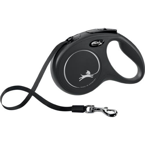 Flexi New Classic M Leash 5 m Black - Hunde H7847s