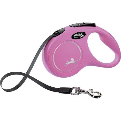 Flexi New Classic S Leash 5 m Pink - Hunde