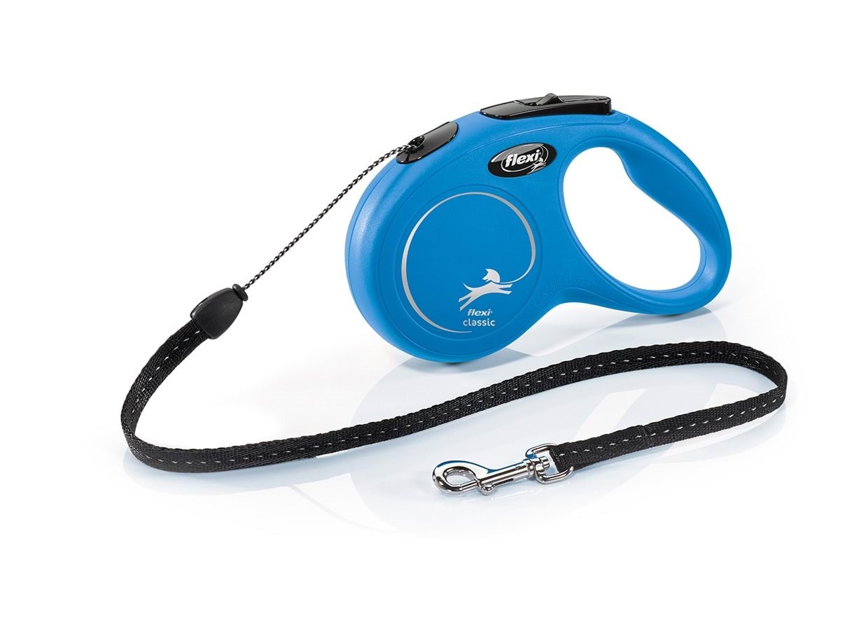 Flexi New Classic S Cord Leash 5 m Blue - Hunde