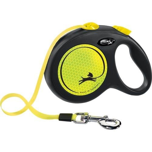 Flexi New Neon Yellow Leash L 5M 50kg - Hunde H7832