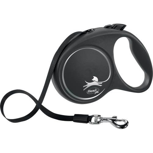 Flexi Black Design L Leash 5 m 50 kg Black - Hunde