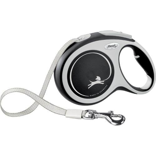 Flexi New Comfort L Tape Leash 8m 50kg Black - Hunde