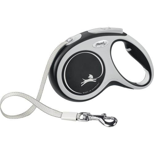 Flexi New Comfort M Tape Leash 5m 25kg Black - Hunde