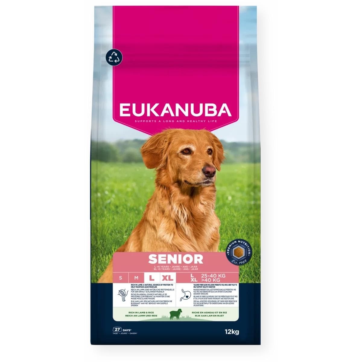 Eukanuba Senior Large Breed Lamb & Rice 12kg - Hunde