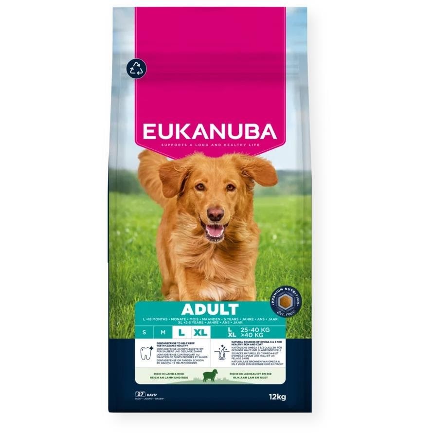 Eukanuba Adult Large Breed, Lamb & Rice, 12kg - Hunde Eh091200