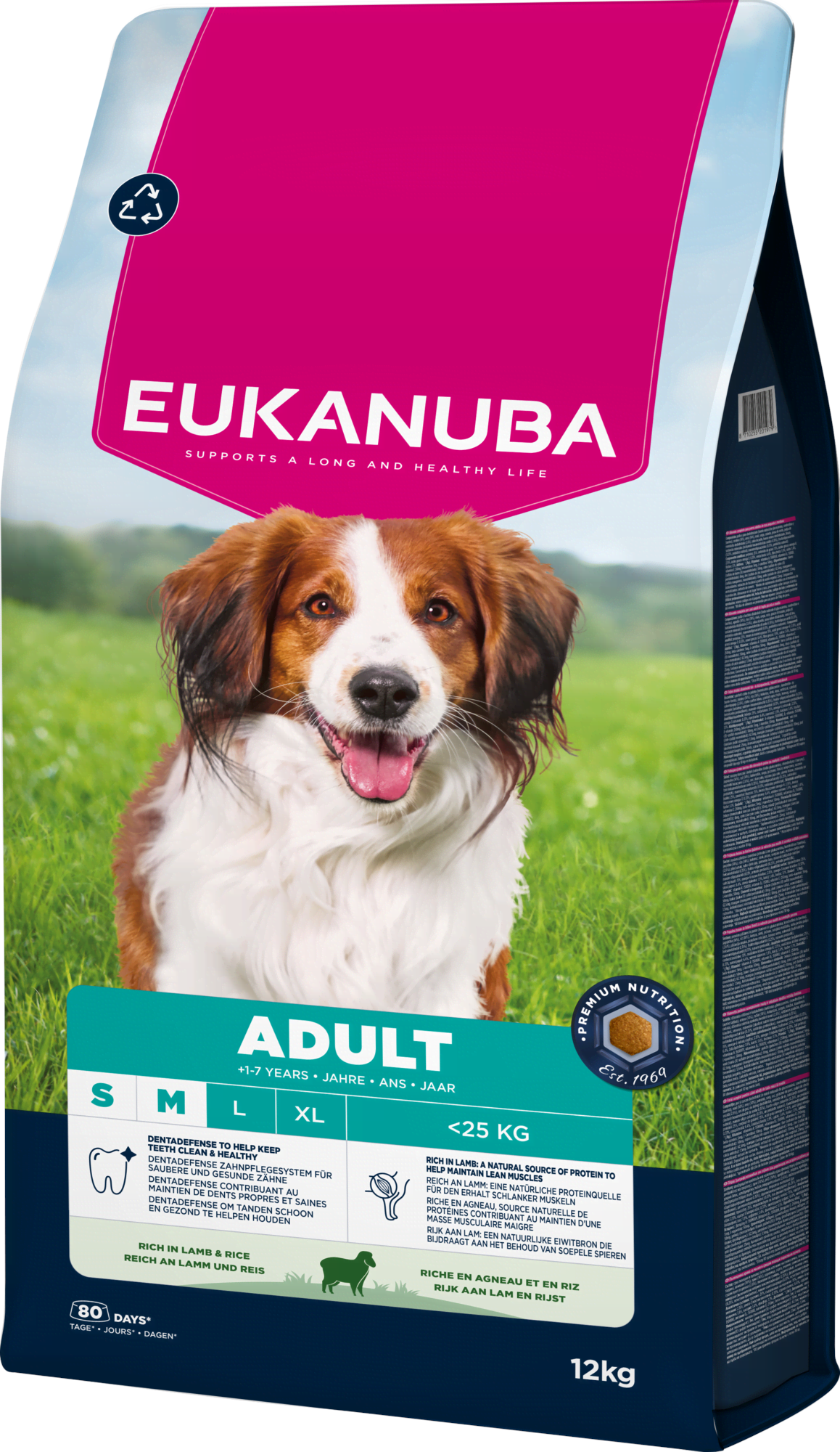 Eukanuba Adult Small & Medium Lamb & Rice 12 kg - Hunde