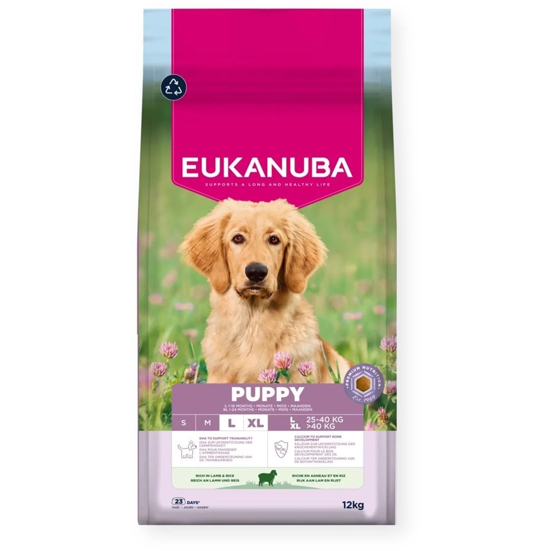Eukanuba Puppy L XL Rich in Lamb & Rice - Dry Dog Food - 12kg - Hunde