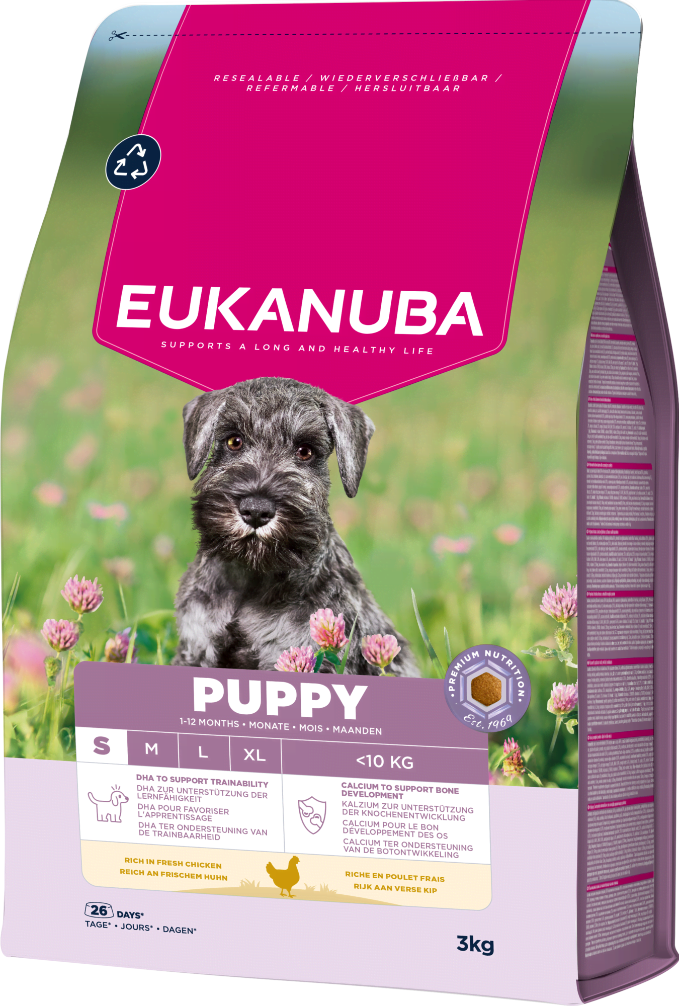 Eukanuba Puppy Small Breed Frisches Huhn 3kg - Hunde Eh010300