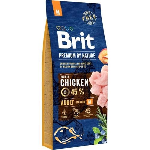 Brit Premium by Nature Adult Medium Breed 15kg - Hunde 8595602526376