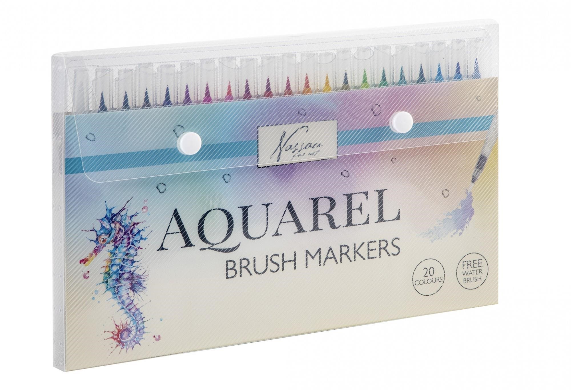 Nassau Watercolor Brush Tips 20 + Brush - Kunst Handwerk Ausstattung