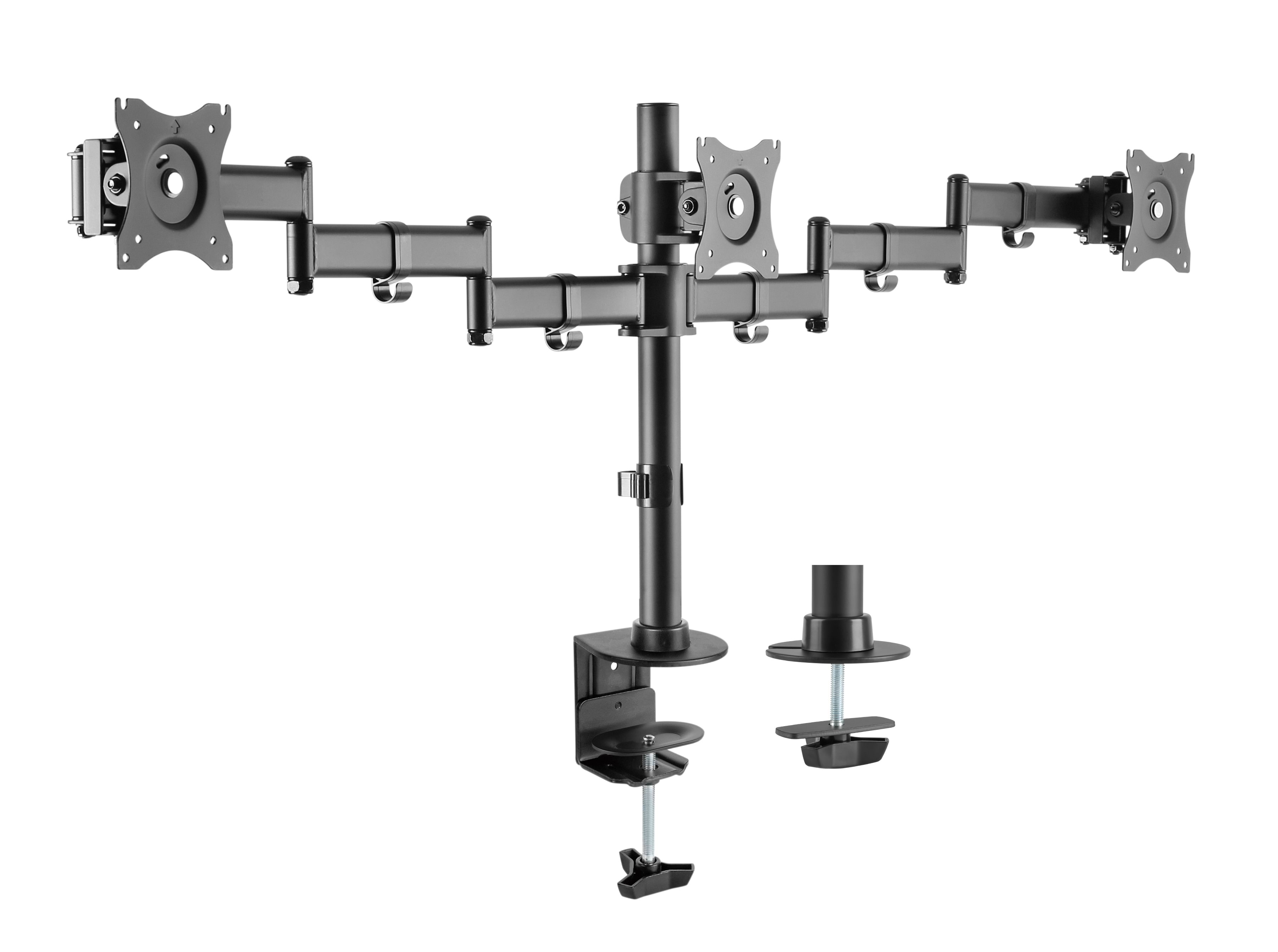 Dutzo Monitorarm Für 3 Monitore (17"-27") - Office Pole Version - Monitorhalterung