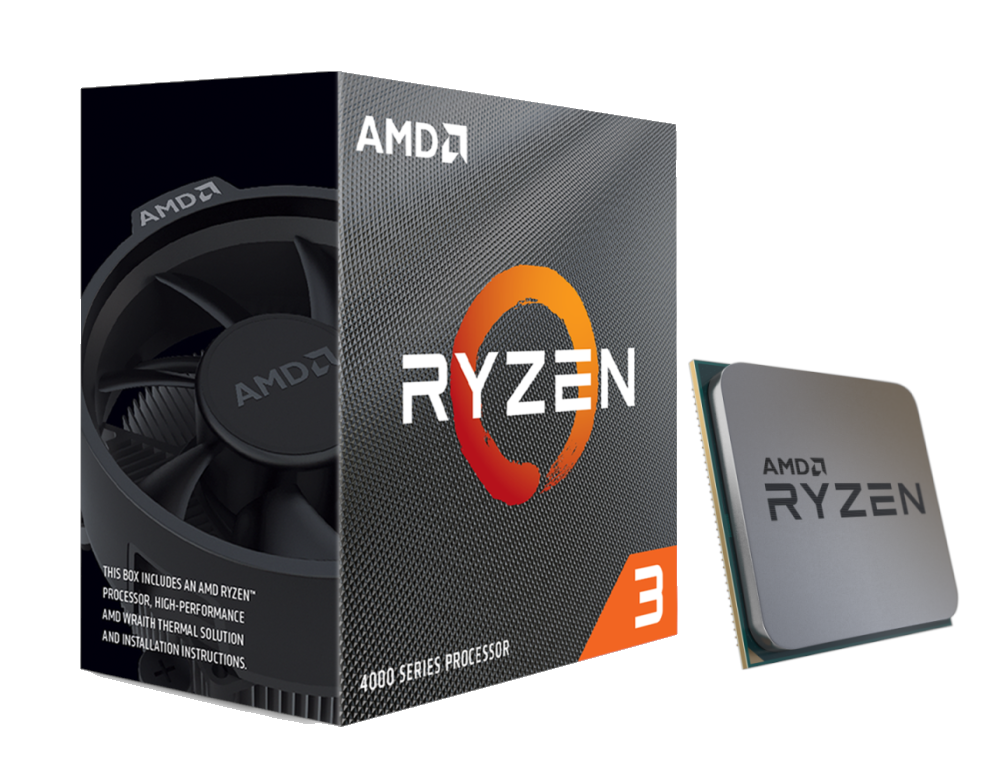 Amd Ryzen 3 4100 Wraith Stealth Cpu - 4 Kerne - 3.8 Ghz - Amd Am4 - Amd Boxed (Mit Kühler) 100-100000510box