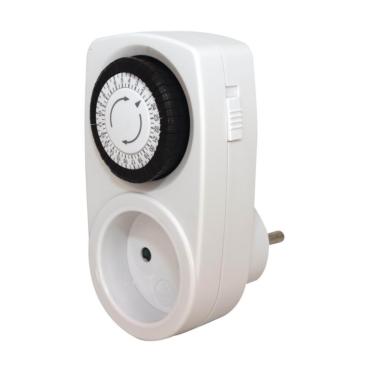 Gripo Timer Mechanical Indoor, White - Schaltereinheiten 5709119075224