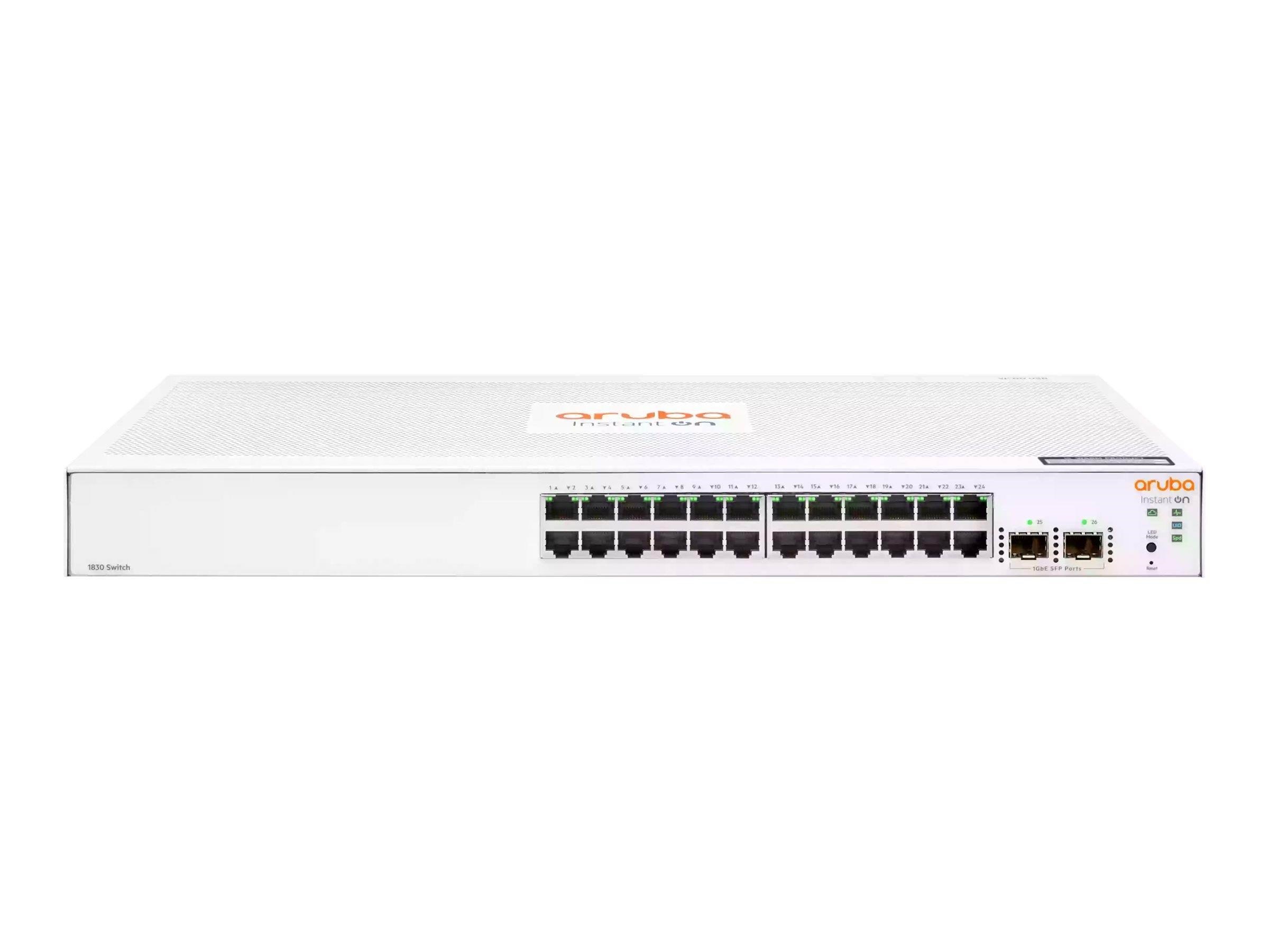Hewlett Packard Enterprise Aruba Instant On 1830 24g 2sfp Switch - Switches Jl812a#Abb
