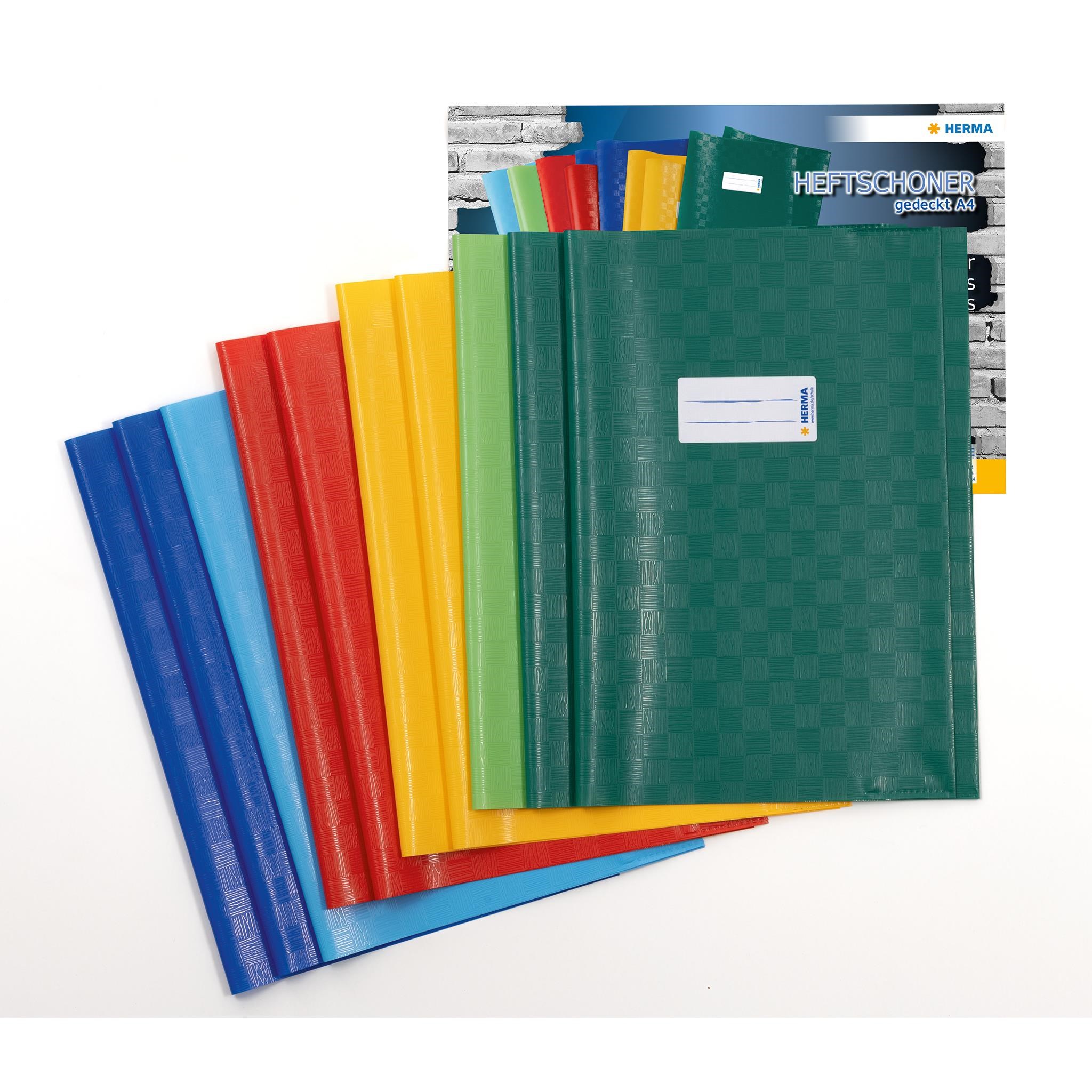 Herma Assortment 10 Exercise Book Covers A4 Opaque - Schul Zubehoer 19997