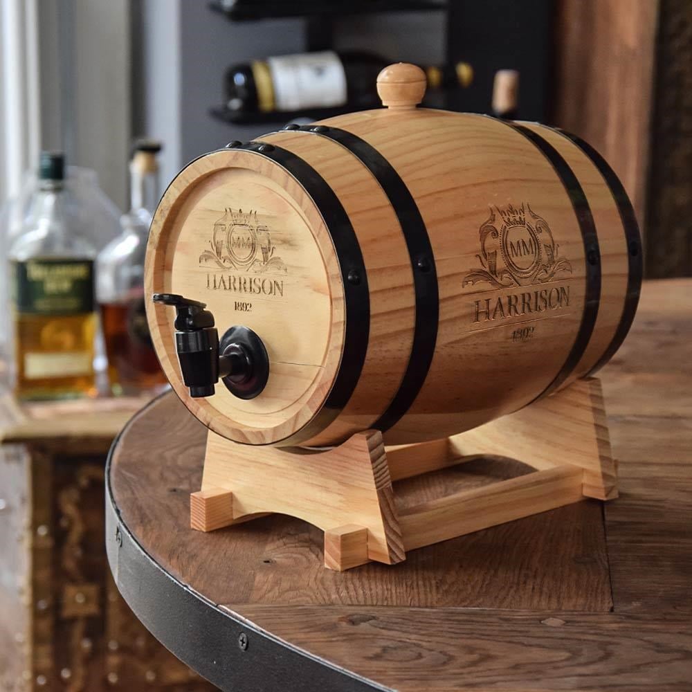 Mikamax Wooden Barrel Dispenser - Gadget