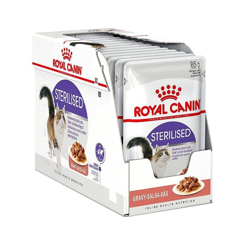 Royal Canin Sterilised Chunks In Gravy 85g (12-pack) - Katzen 9003579311295