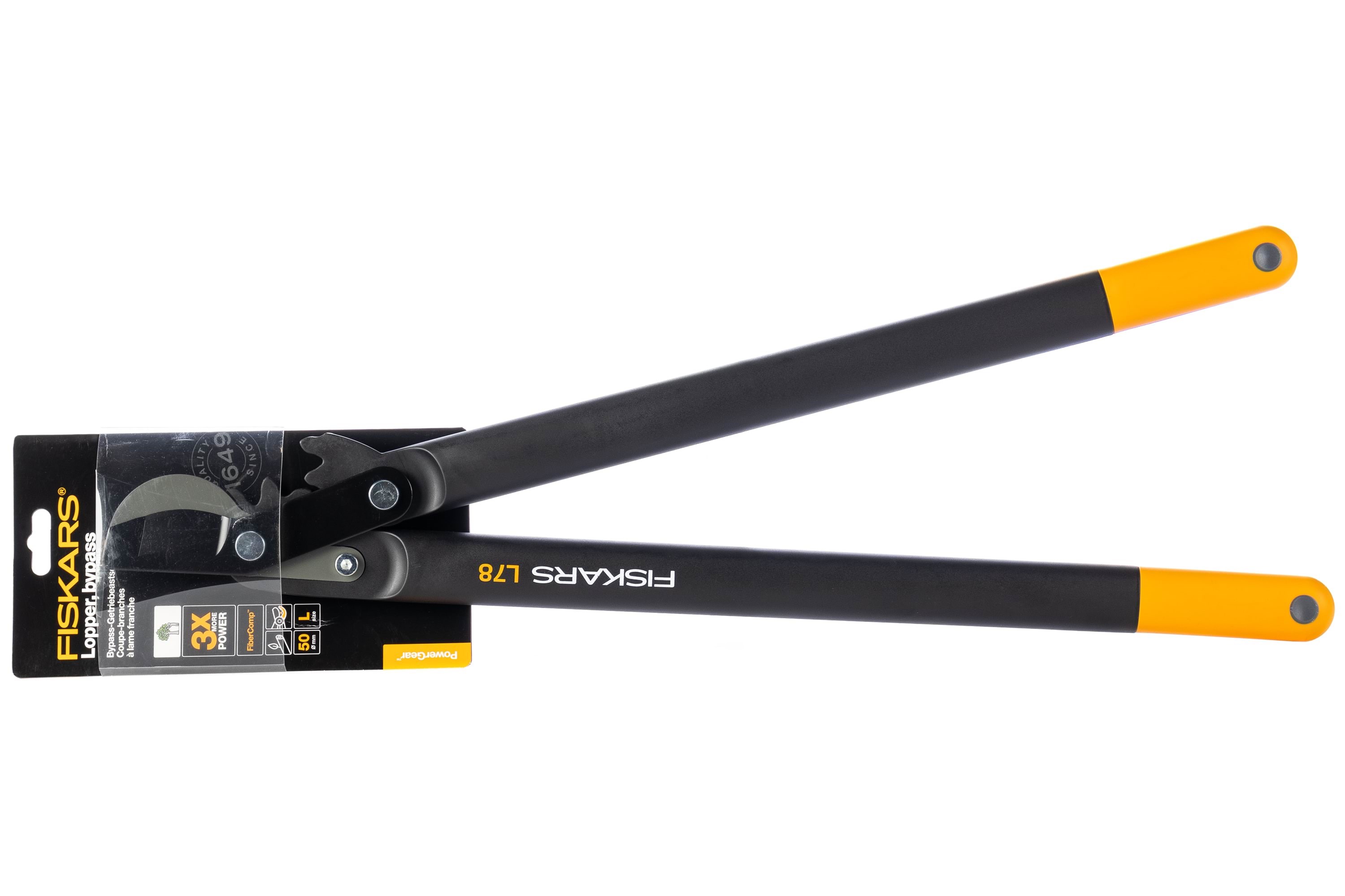 Fiskars Powergear Bypass Astschere (L) L78 - Gartengeraete 1000584