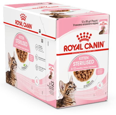 Royal Canin Kitten Sterilised Gravy 12 × 85g - Katzen 9003579007129