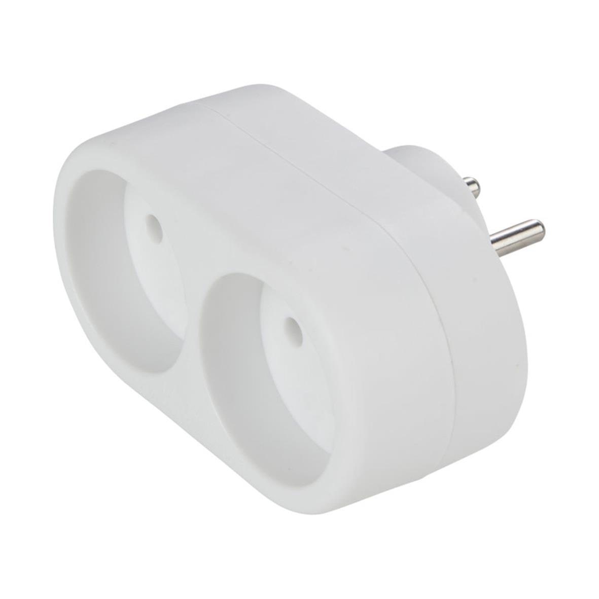 Gripo Socket With 2 Outlets White - Schaltereinheiten