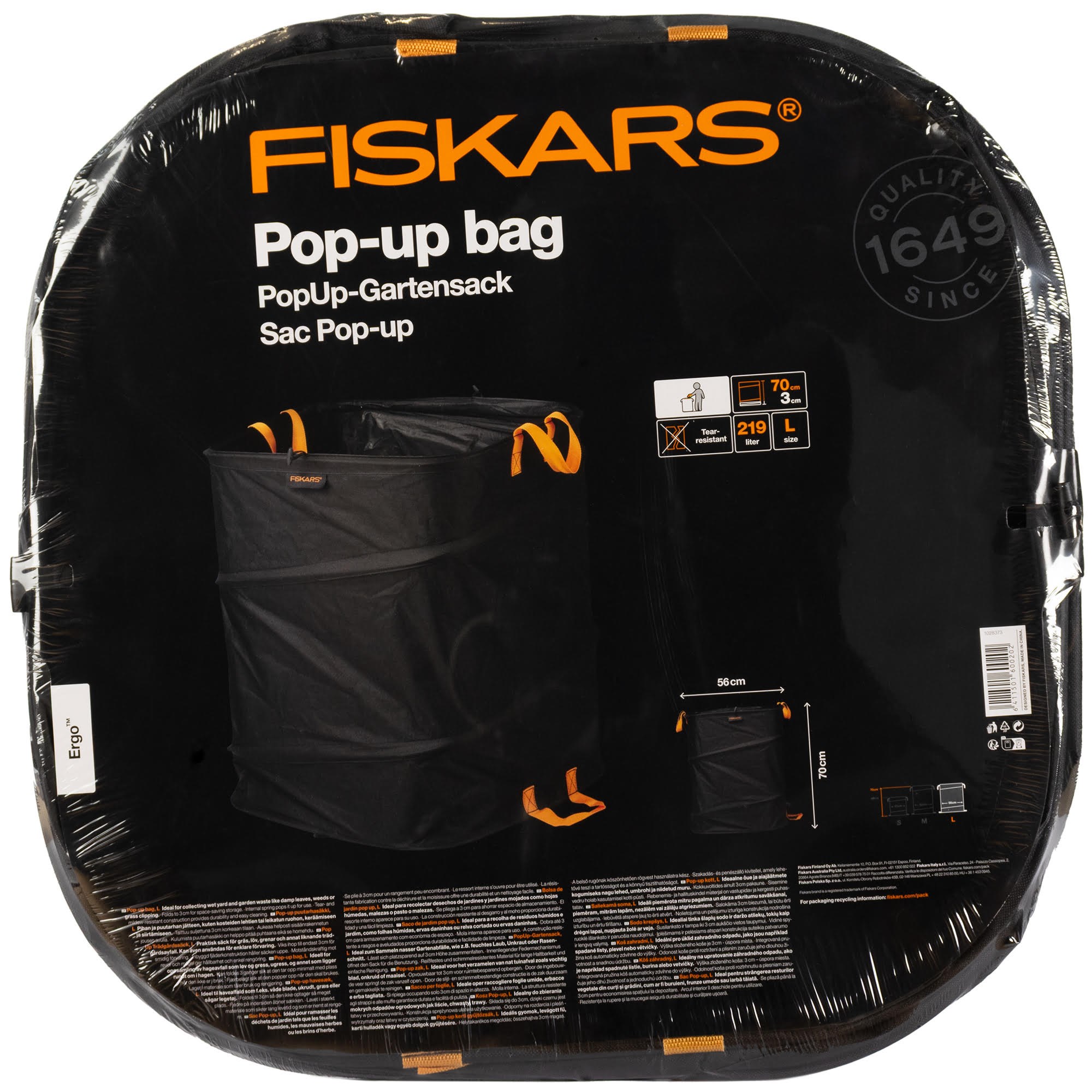 Fiskars Ergo Pop-up Bag L 219l - Werkzeugkisten Aufbewahrungssysteme 1028373