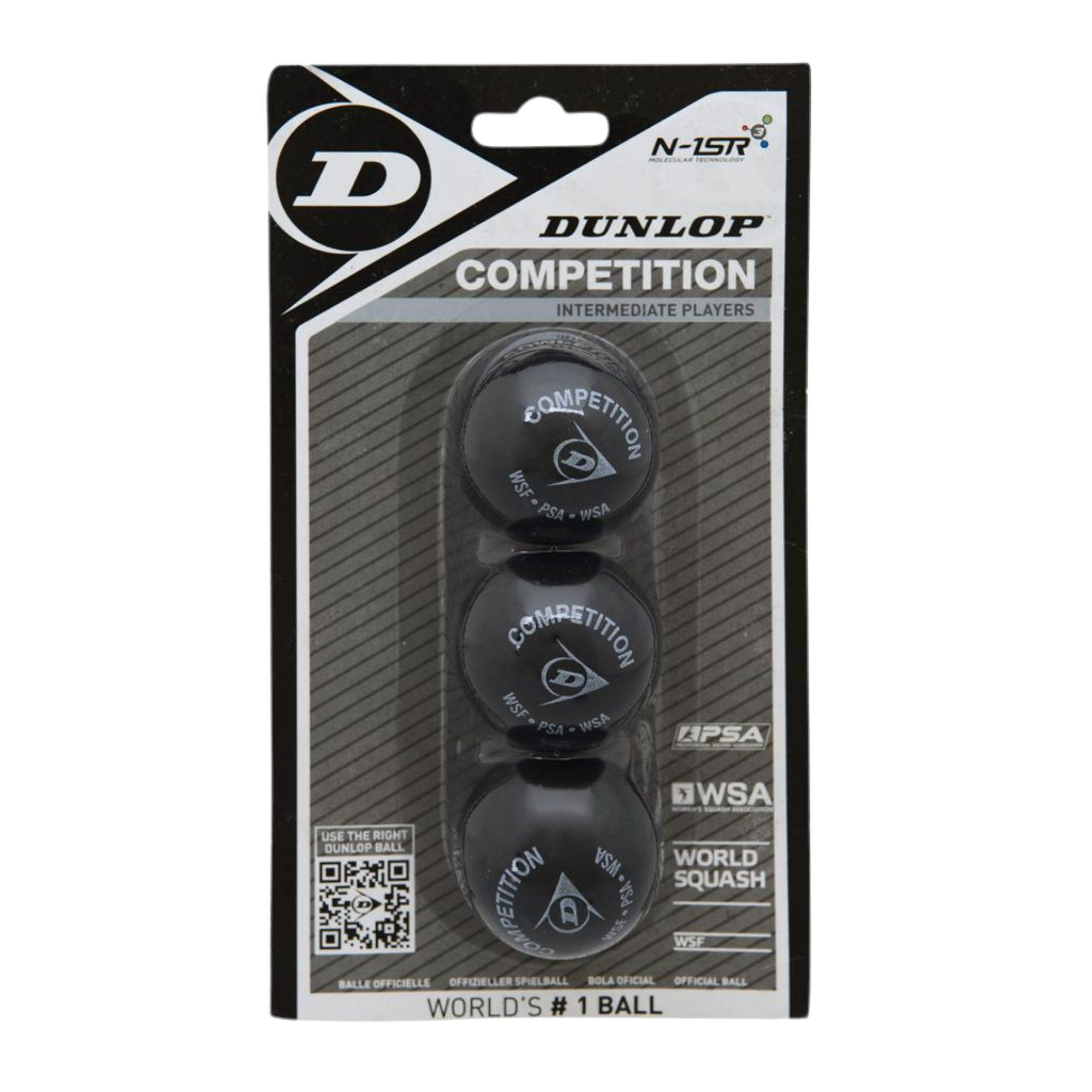Dunlop Competition 3-pack Squash Ball - Sport Fitness