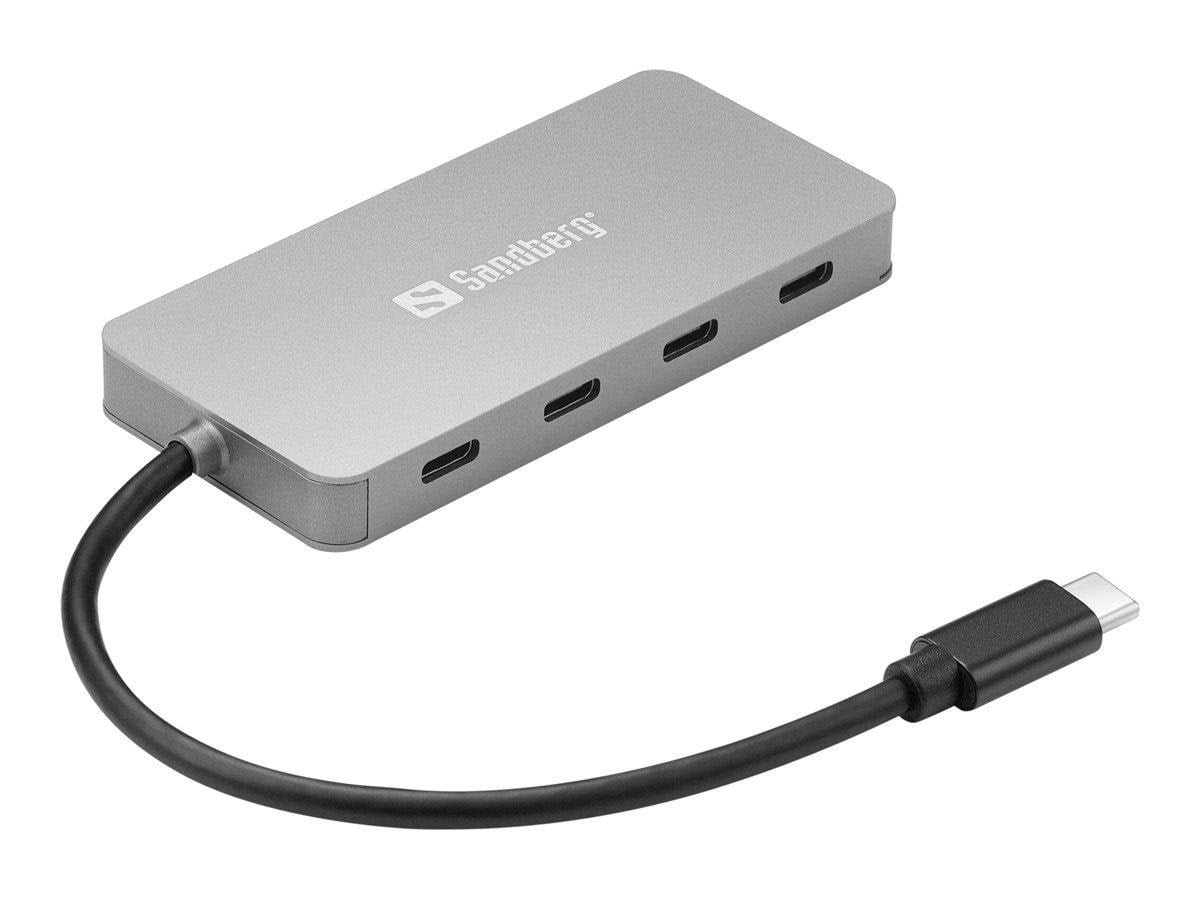 Sandberg Usb-c to 4 x Usb-c Hub Usb-hubs - Usb 3.1 - 4 - Grau - Usb Hubs