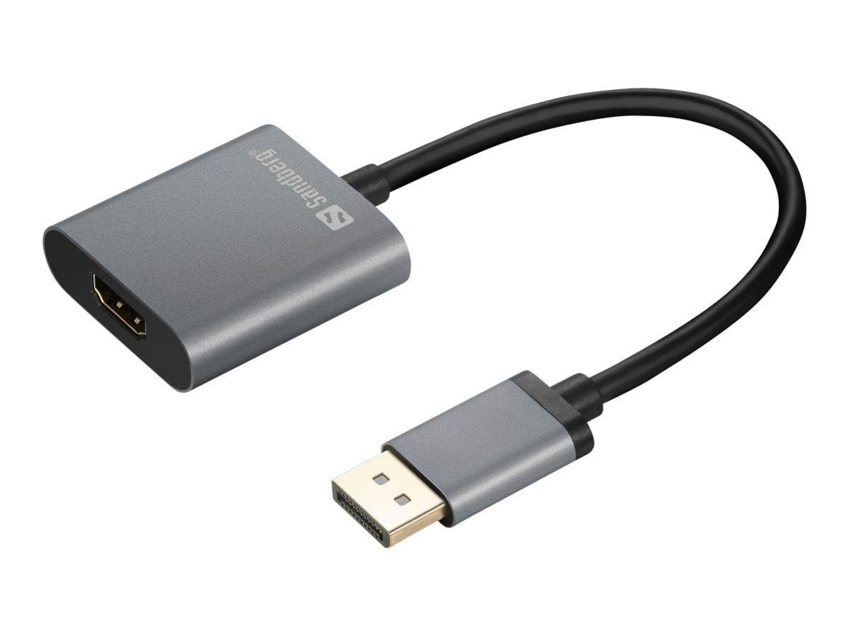 Sandberg Displayport 1.4 to Hdmi 2.0 Adapter - Display Kabel Grau 509-19