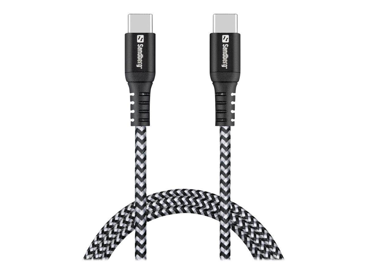 Sandberg Survivor Usb-c- Usb-c Cable 1M - Usb Kabel Schwarz 441-38