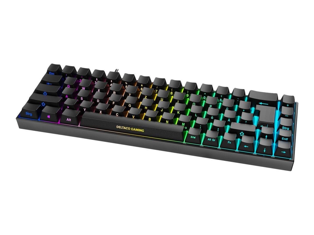 Deltaco Gaming Dk440r Wireless Keyboard (DE) - Gaming Tastatur - Deutsch - Schwarz - Tastaturen