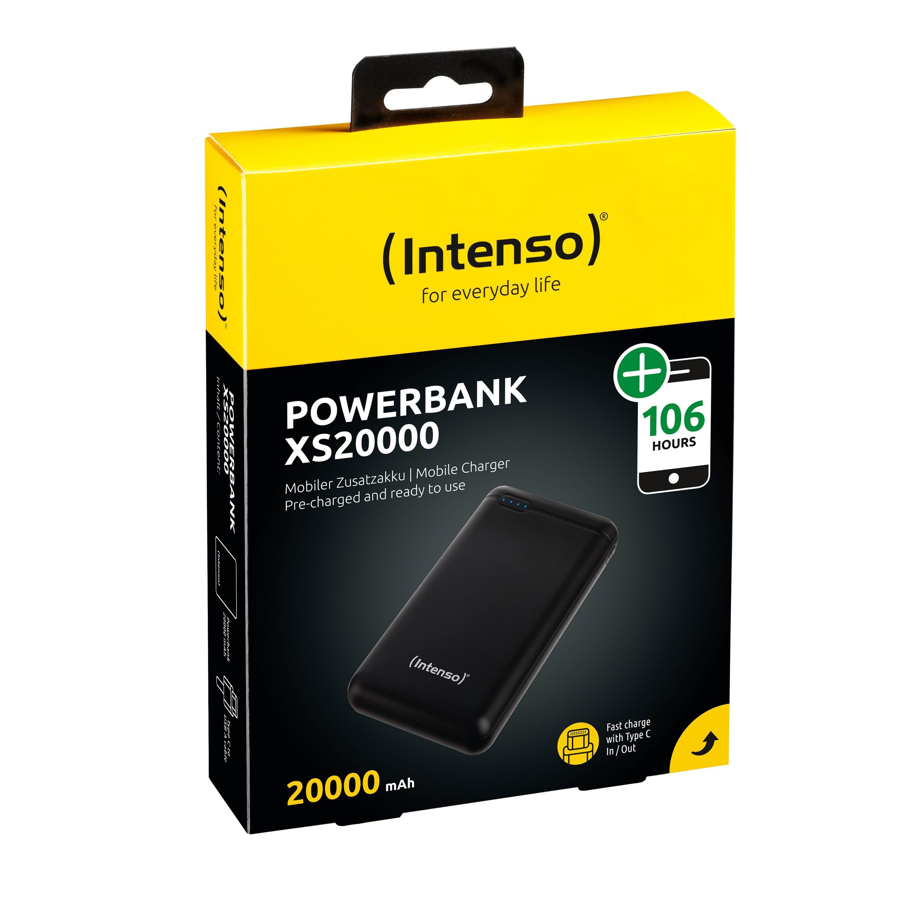 Intenso Xs20000 - 20000 Mah - Powerbank Akku Schwarz 7313550