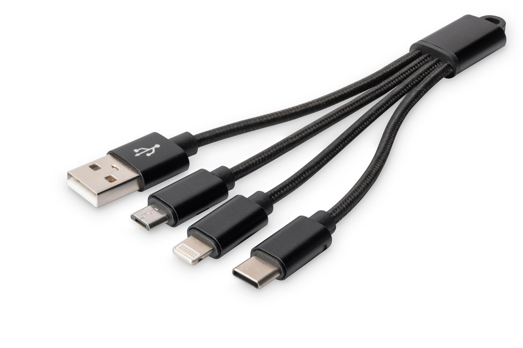 Digitus 3-in-1 Charger Cable - Usb Kabel