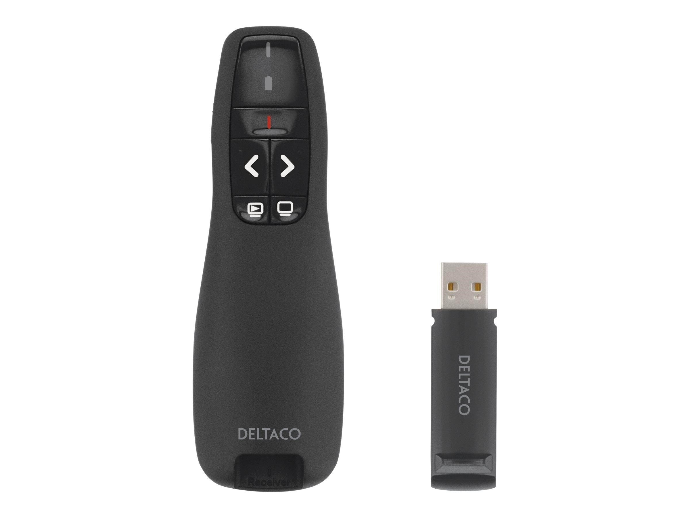 Deltaco Wireless Presenter With Laser Pointer - Fernbedienungen