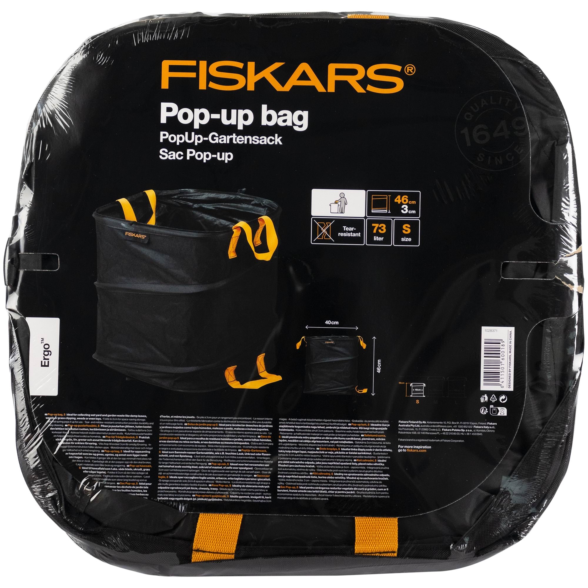 Fiskars Ergo Pop-up Bag S 73l - Gartengeraete 1028371