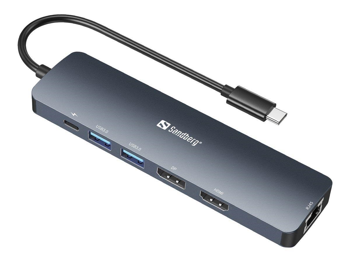 Sandberg Usb-c 8K Display Dock - Dockingstationen