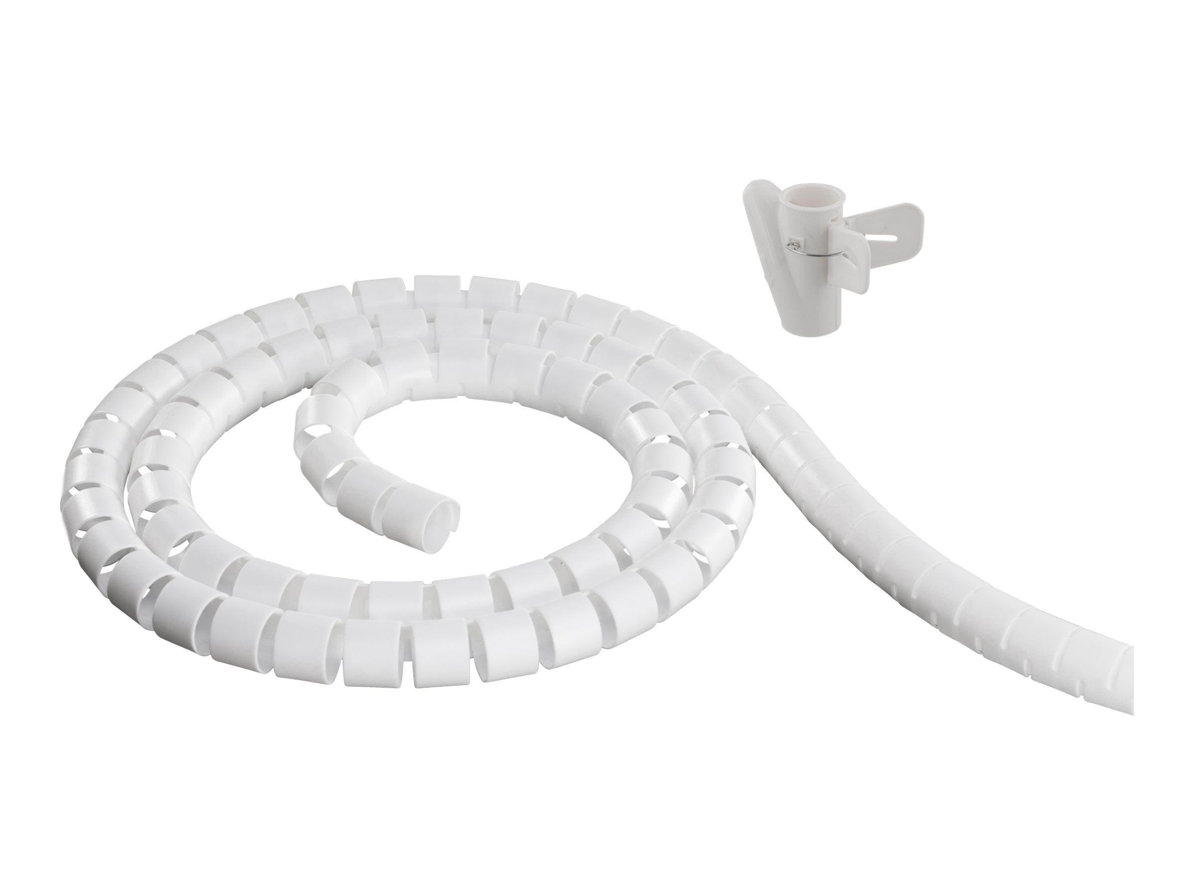 Deltaco Nylon Cable Cover 5m White - Kabelkanal Kabelschlauch Weiß Ldr04