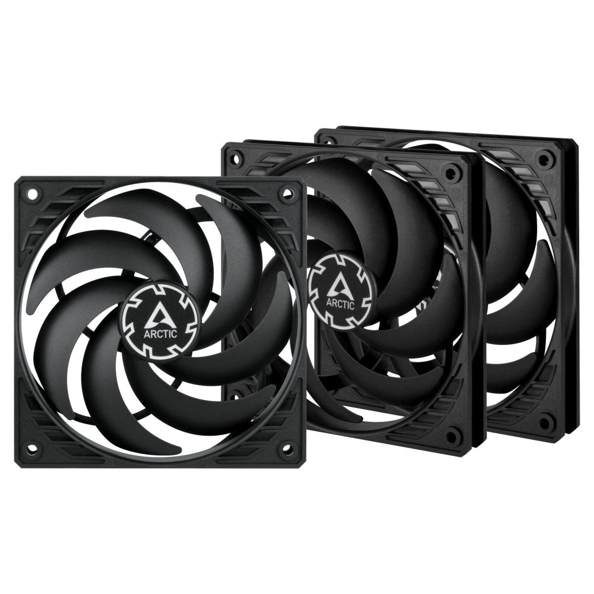 Arctic P12 Slim Pwm Pst - 3-pack Value Pack - Gehäuselüfter - 120mm - Schwarz - 23 Dba - Gehaeuseluefter Acfan00275a