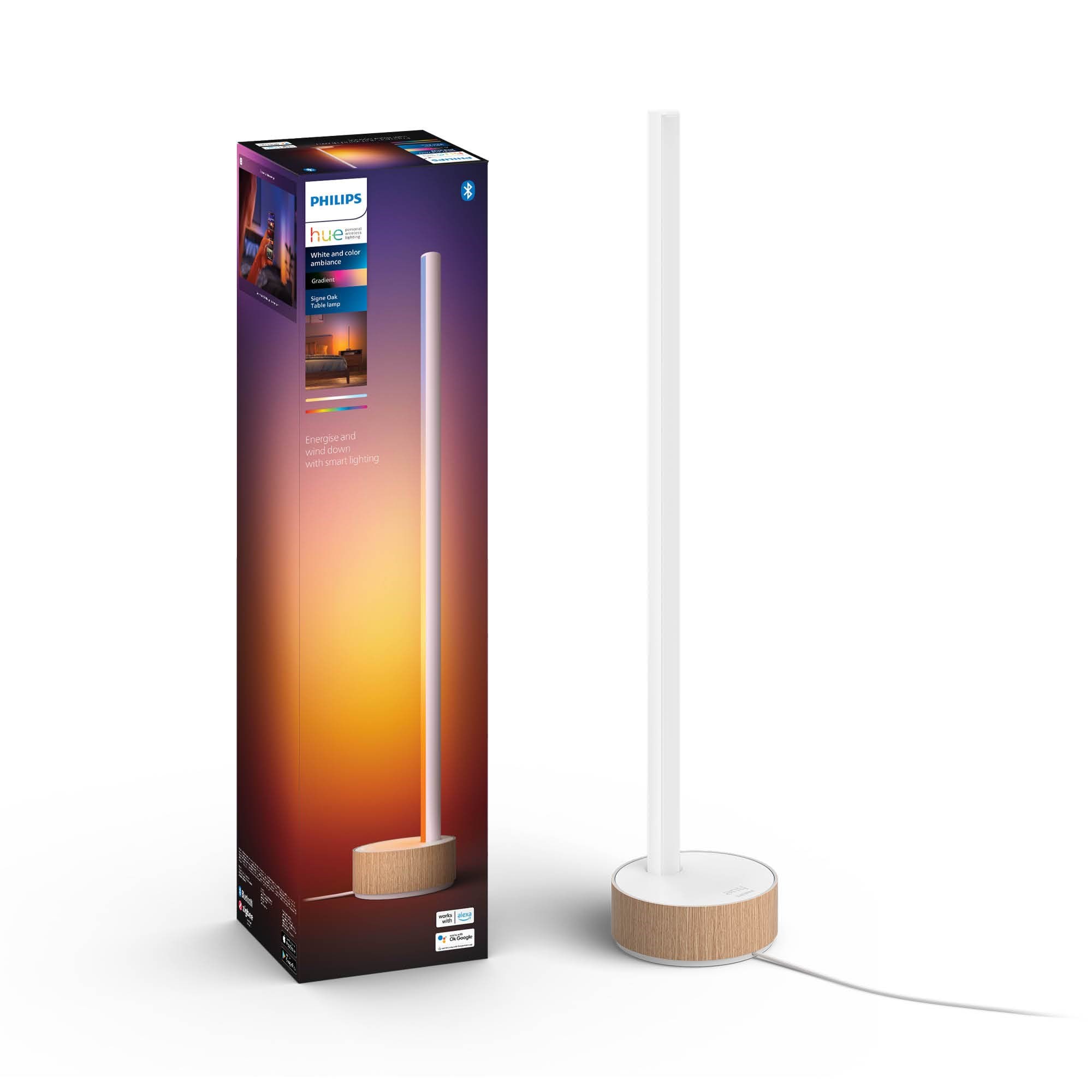 Philips Hue Gradient Signe Table - Oak - Smart Home 929003479601