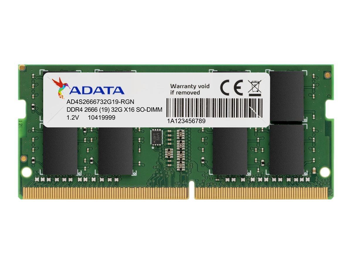 A-data Premier Sodimm Ddr4-3200 - 32gb - Cl22 - Single Channel (1 Pcs) - Grün - Ram